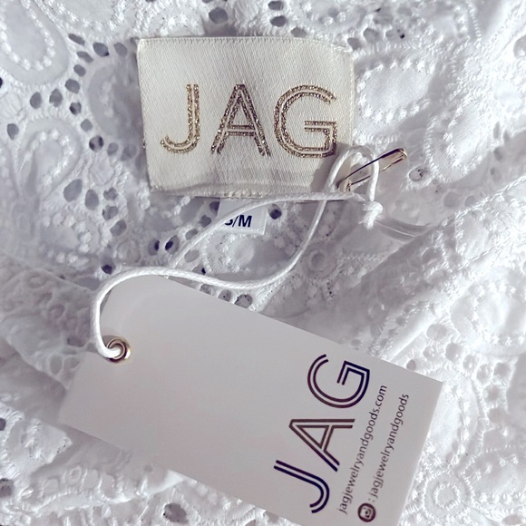 NWT Jag Women's The Eden Dress, White Eyelet Size S/M New w/Tag Retail $406 - Picture 7 of 9